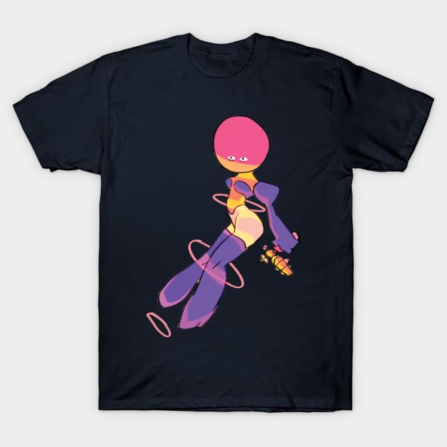 Space Girl T-Shirt by Cute